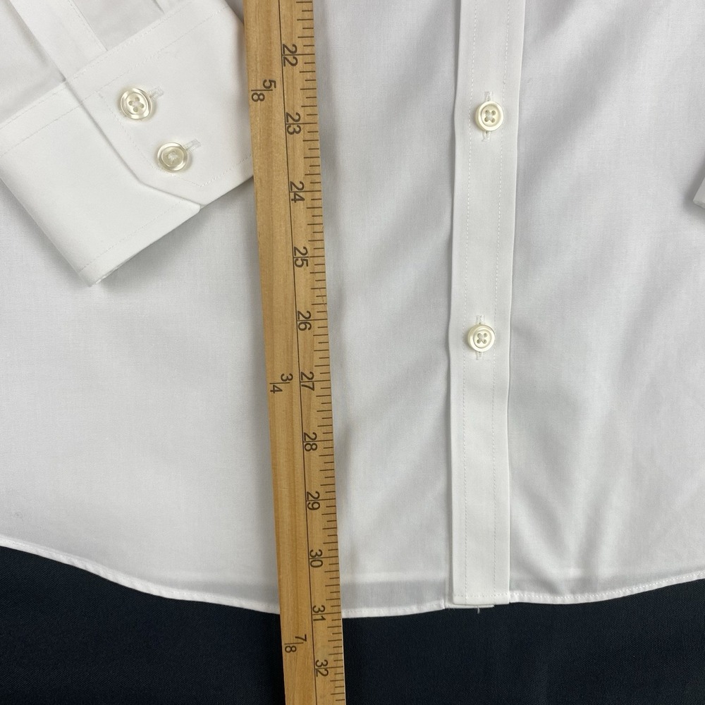 Charles Tyrwhitt Dress Shirt Mens 15.5-34 White Extra Slim Fit Non Iron - Picture 4 of 7
